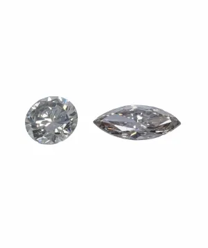 0.84 ct ROUND & PEAR NATURAL FANCY CHAMPAGE GREY DIAMOND SET OF 2 ANL-S20-43