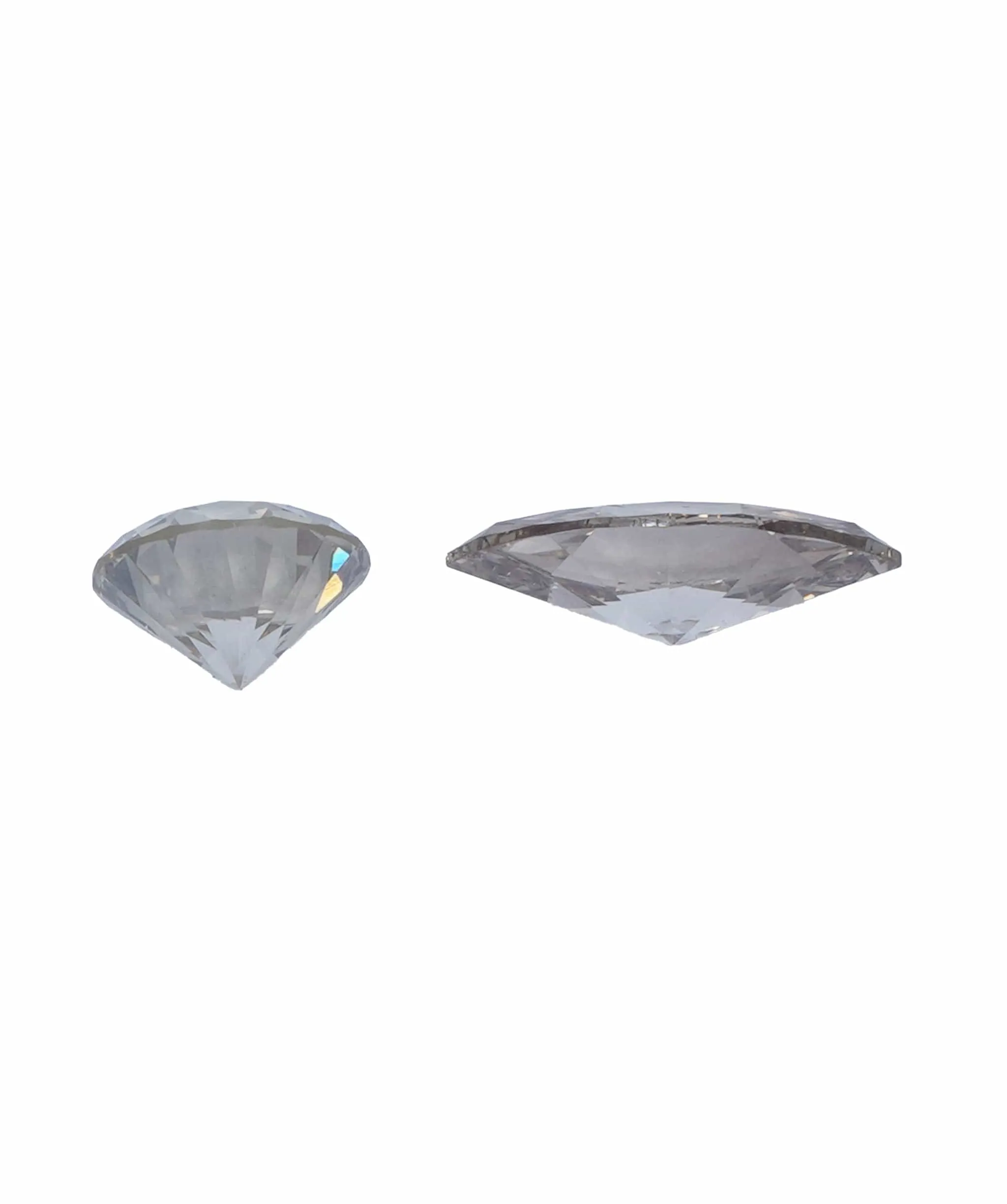 0.84 ct ROUND & PEAR NATURAL FANCY CHAMPAGE GREY DIAMOND SET OF 2 ANL-S20-43