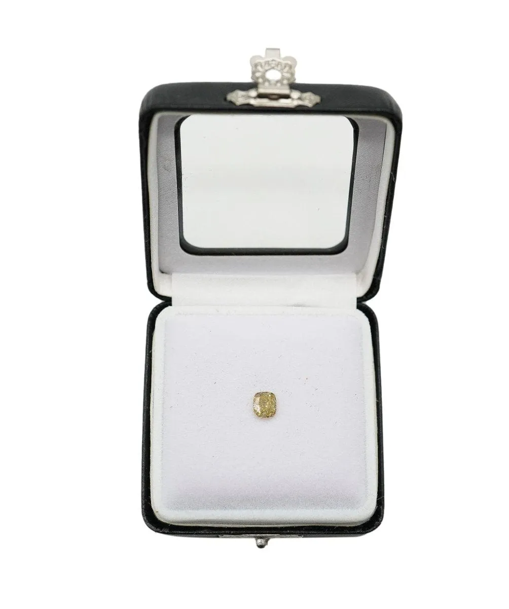 1.01 ct CUSHION ORANGE/CHAMPANGE DIAMOND ANL-S18-7