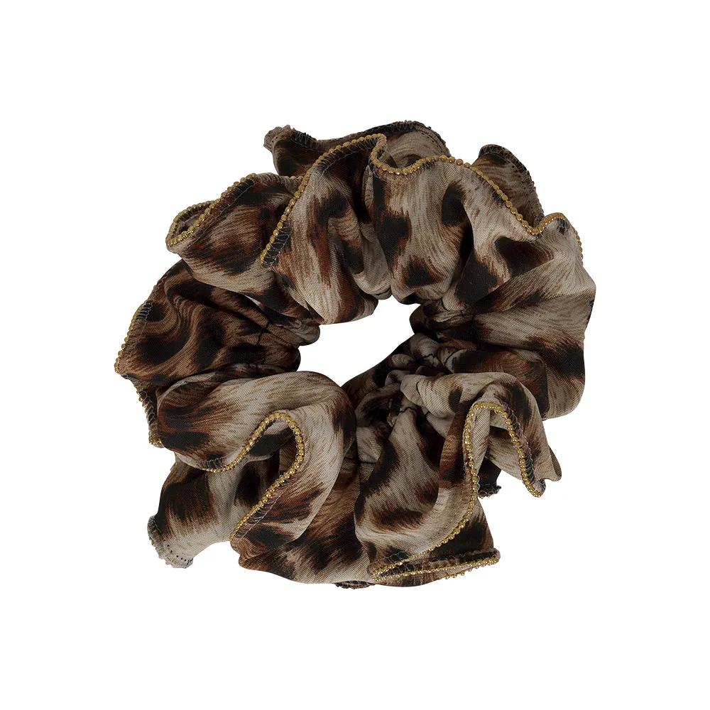 ANIMAL PRINT GOLD TRIM 2 PCS
