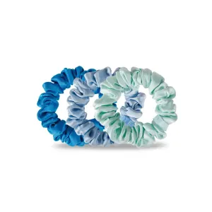 Blue My Mind - Silk Scrunchie Small