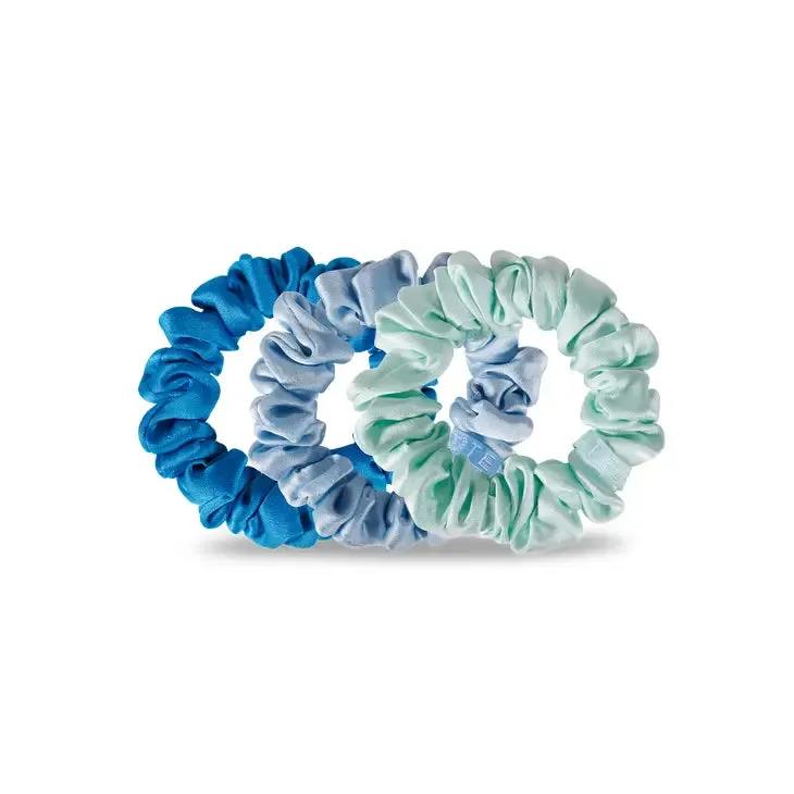 Blue My Mind - Silk Scrunchie Small