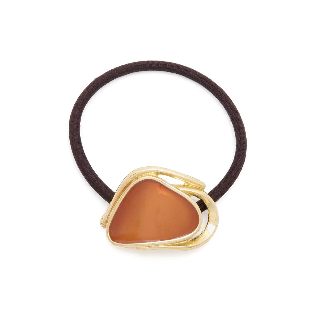 Colored Round Triangle Ponytail Holder