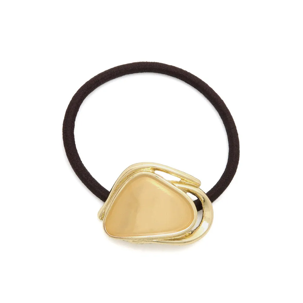 Colored Round Triangle Ponytail Holder