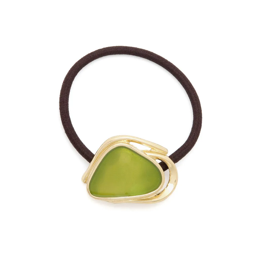 Colored Round Triangle Ponytail Holder