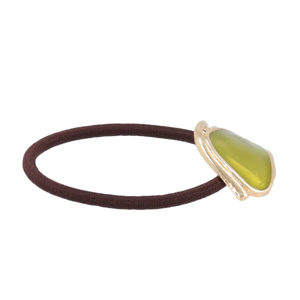Colored Round Triangle Ponytail Holder