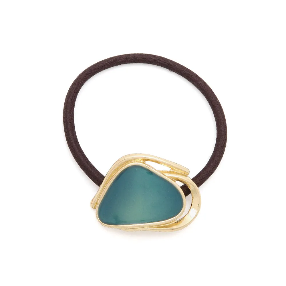 Colored Round Triangle Ponytail Holder
