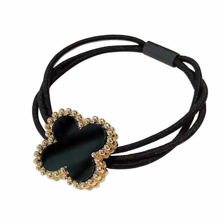 Flowers Hair Rubber Bands Corduroy-أربطة شعر مطاطية
