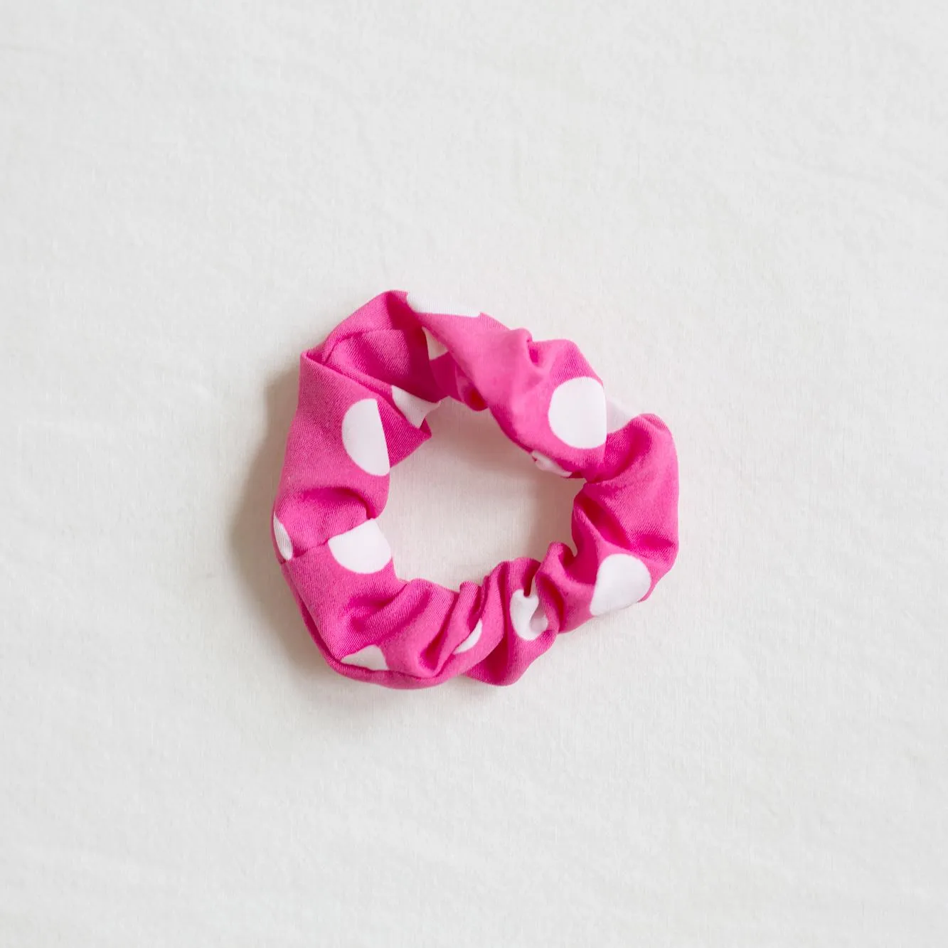 Polka Dot Scrunchie (Pink)