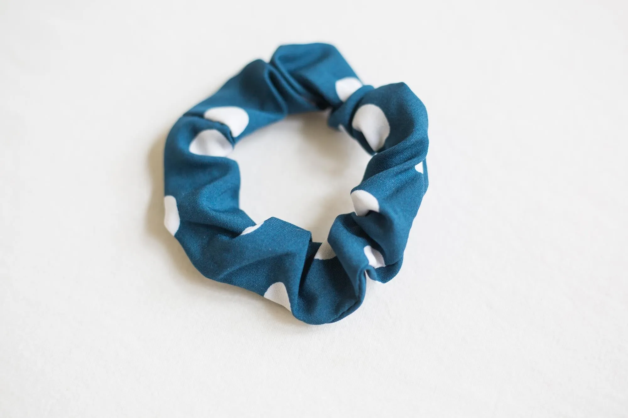Polka Dot Scrunchie (Teal)