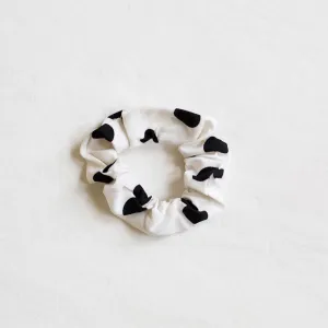 Polka Dot Scrunchie (White)