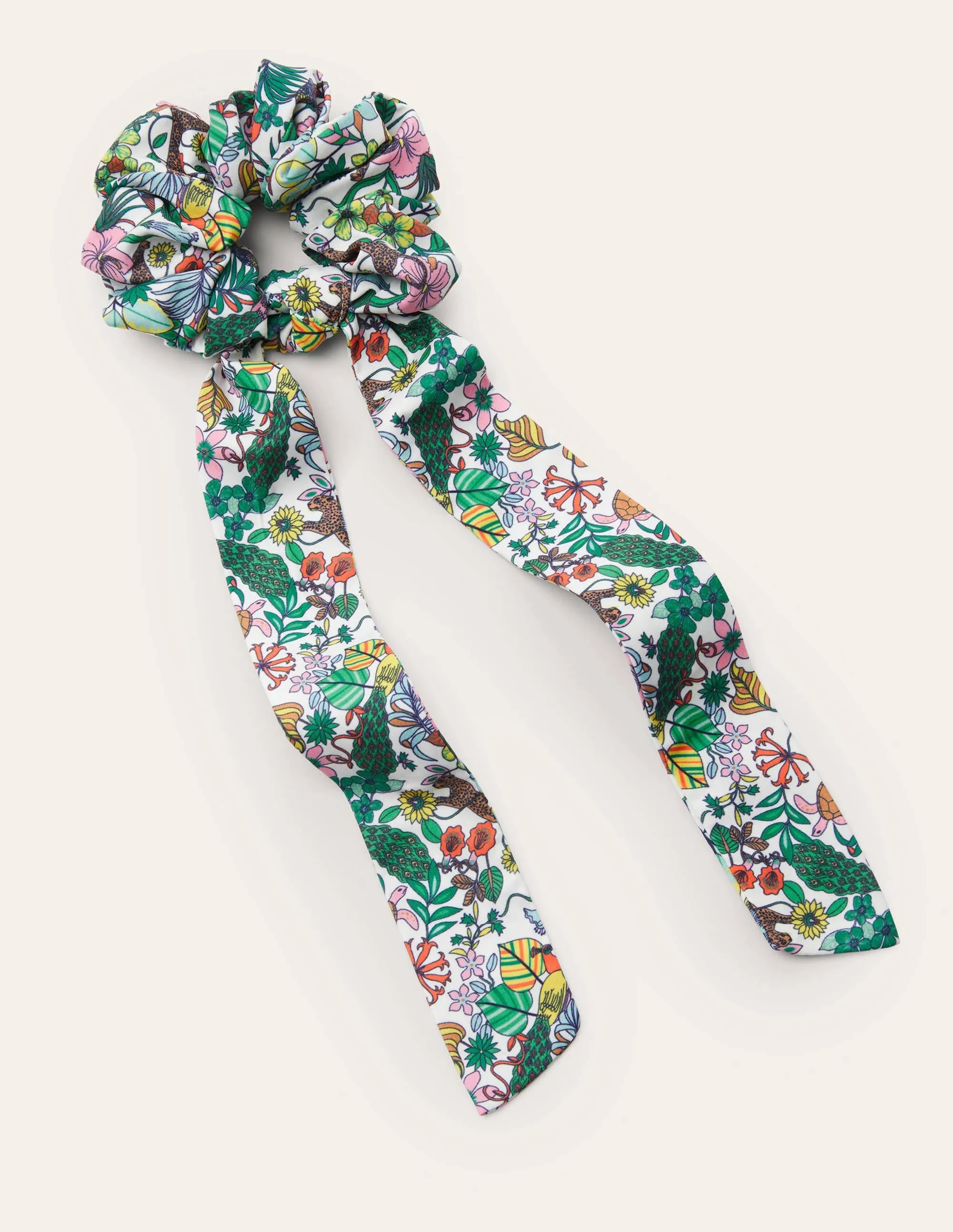 Scarf Hair Scrunchie-Multi, Exotic Paradise