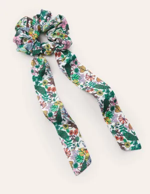 Scarf Hair Scrunchie-Multi, Exotic Paradise