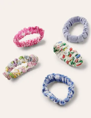 Scrunchies 5 Pack-Soft Florals