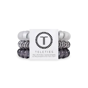Spiral Hair Coils | Large | Silver Flames Hair Ties