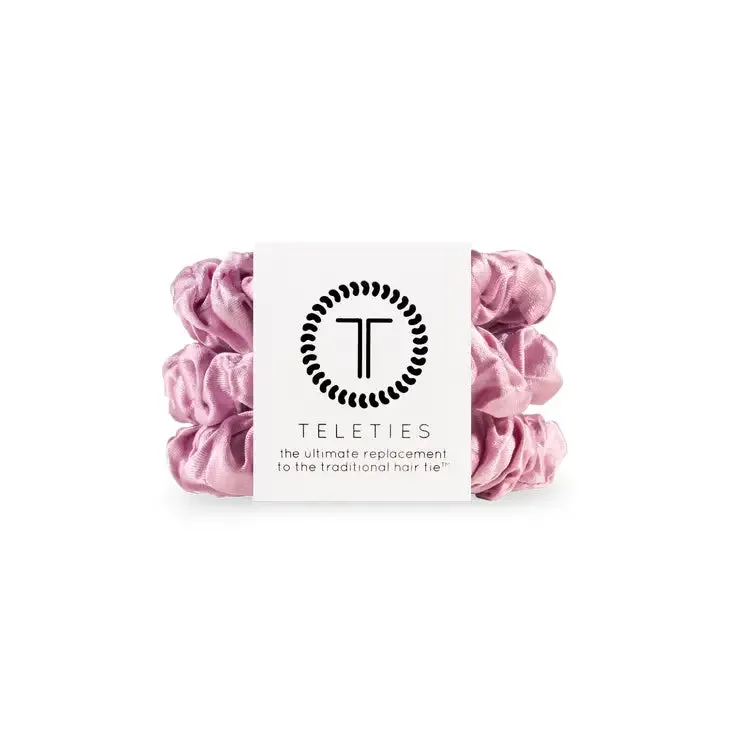 Teletie I Pink I Love You Silk Scrunchie