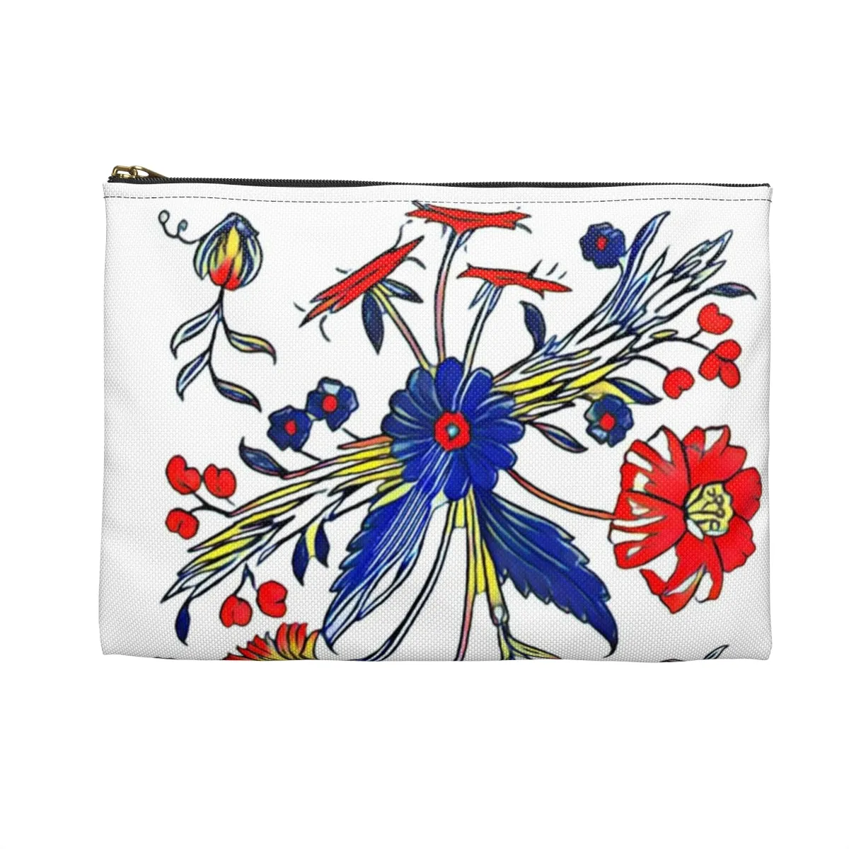 Updated 1909 Floral Print Accessory Pouch