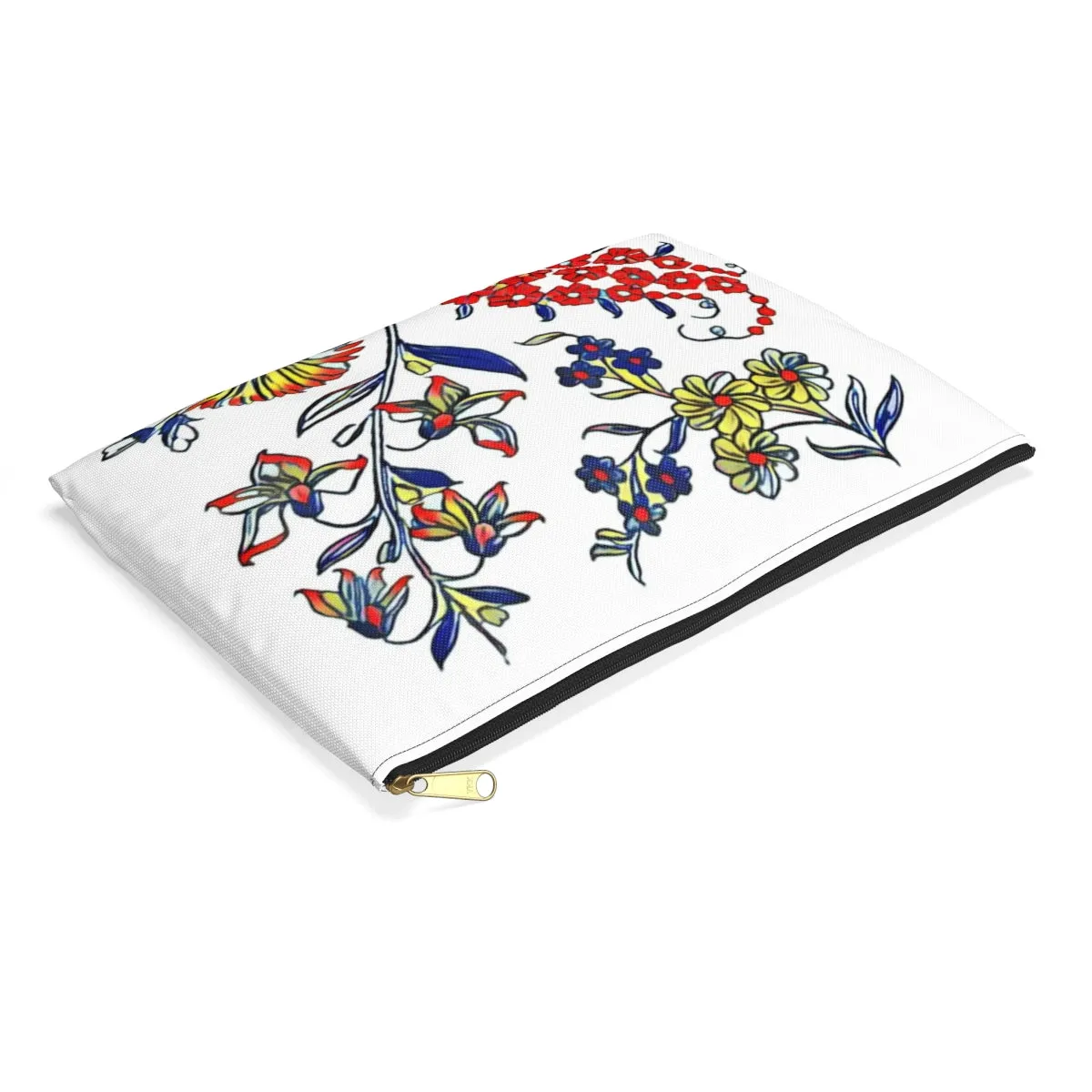 Updated 1909 Floral Print Accessory Pouch