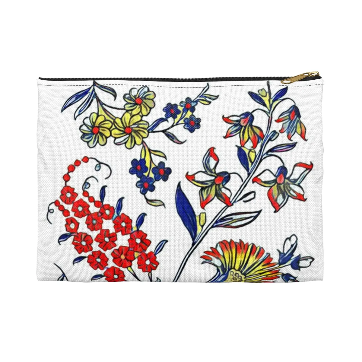 Updated 1909 Floral Print Accessory Pouch