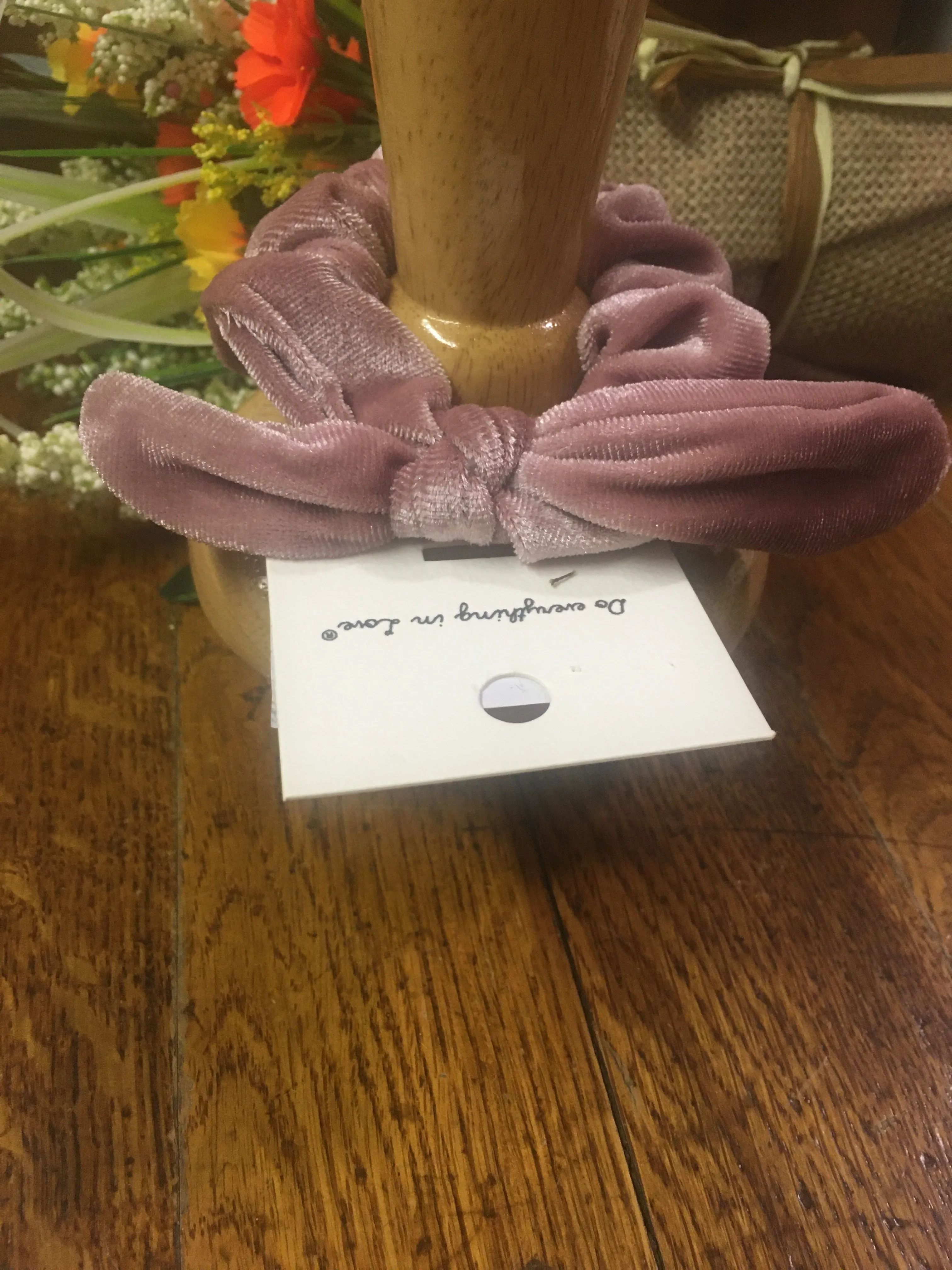 Velvet Bow Scrunchies- 3 Colors